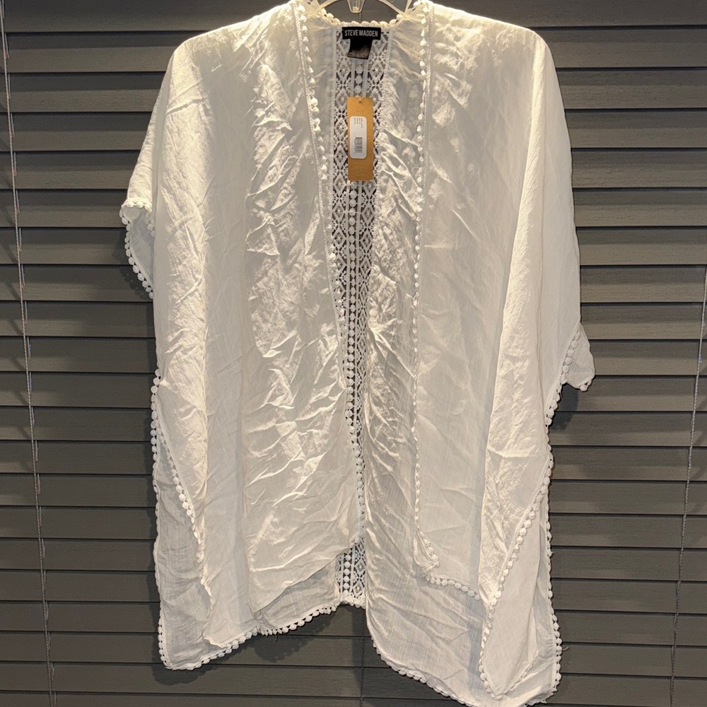 Steve Madden White Lace Cover-Up